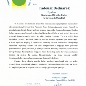 pokaż obrazek - Pożegnania Tadeusza Bednarka - z okazji przejścia na emeryturę